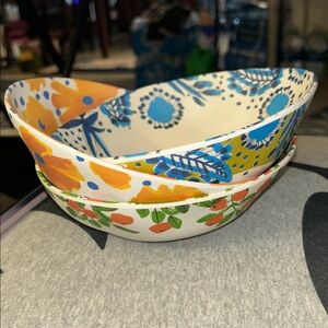 Vera for Anthropologie set of three bowls